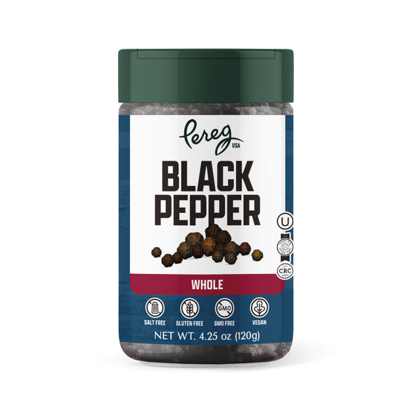 iSpice | Black Pepper Whole | 6.4 oz | Gourmet Spice | Kosher | Halal | Freshly-Milled