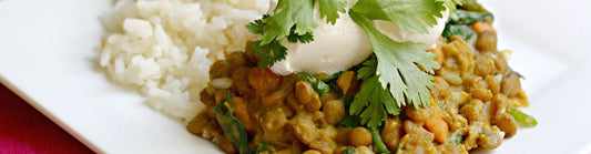 Green Lentil and Sweet Potato Coconut Curry