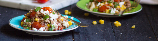 Charred Tomato and Corn Kasha Salad